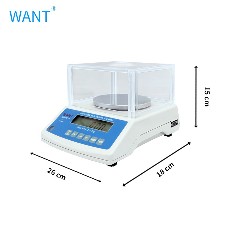 Scale Electronic 15 kg Max - 0.1 G Precision Digital Scale Laboratory Kitchen Scientific